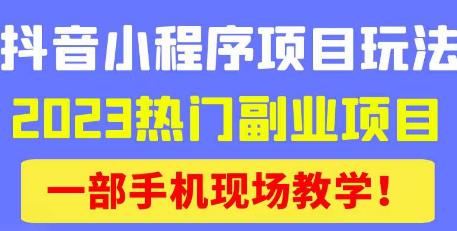 抖音小程序9.0新技巧,2023热门副业项目,动动手指轻松变现-知乎者也