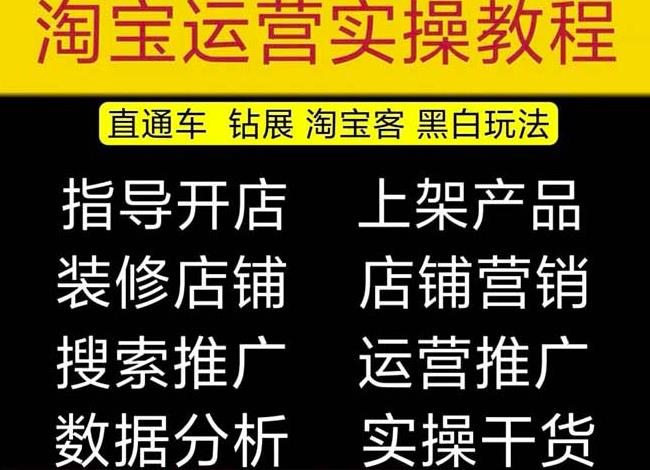 2023淘宝开店教程0基础到高级全套视频网店电商运营培训教学课程-知乎者也