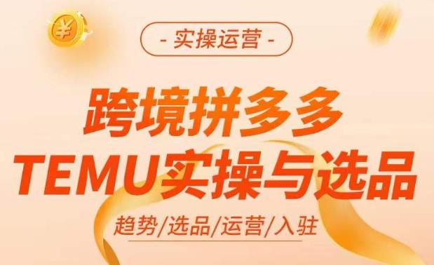 跨境拼多多TEMU实操与选品,掌握平台运营方法技巧,选品避坑12条标准,爆款的底层思路等-知乎者也