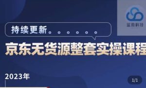 蓝七·2023京东店群整套实操视频教程,京东无货源整套操作流程大总结,减少信息差,有效做店发展-知乎者也