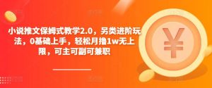 小说推文保姆式教学2.0,另类进阶玩法,0基础上手,轻松月撸1w无上限,可主可副可兼职-知乎者也