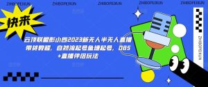 云顶联盟彭小四2023新无人半无人直播带货教程,自然流起号鱼塘起号,OBS+直播伴侣玩法-知乎者也