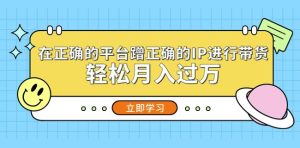 在正确的平台蹭正确的IP进行带货,轻松月入过万-知乎者也