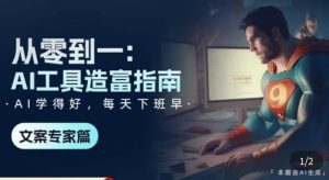 从零到一:AI工具造富指南(文案专家篇)学会使用主流AI工具,方法和心法的融合-知乎者也