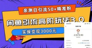 亲测日引50+精准粉,闲鱼引流高阶玩法3.0,实操变现3000元【揭秘】-知乎者也