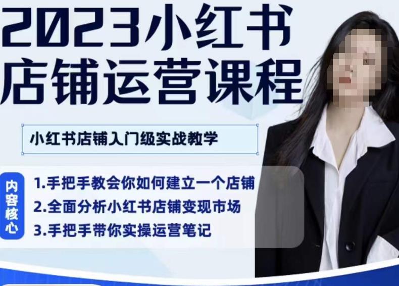 陶金金·2023小红书店铺运营课，小红书店铺入门实战教学-知乎者也
