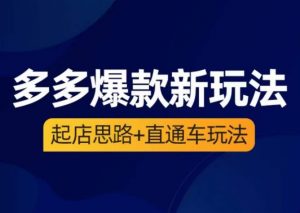 海神·多多爆款新玩法，​起店思路+直通车玩法（3节精华课）-知乎者也