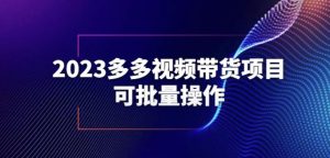 2023多多视频带货项目，可批量操作【保姆级教学】【揭秘】-知乎者也