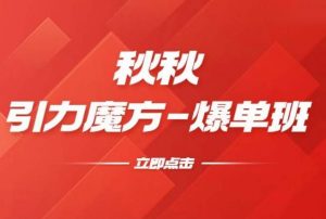 漫画引力魔方2.0-爆单进阶班，玩爆推荐流量：双场景低价引流，双渠道撬动免费，达摩盘高效助力-知乎者也