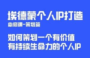 埃德蒙普通人都能起飞的个人IP策划课，如何策划一个优质个人IP-知乎者也
