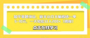 知乎答题项目,新手小白无脑搬砖一单5-10元,一天轻松日入200+【揭秘】-知乎者也