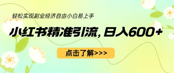 小红书精准引流,小白日入600+,轻松实现副业经济自由(教程+1153G资源)-知乎者也
