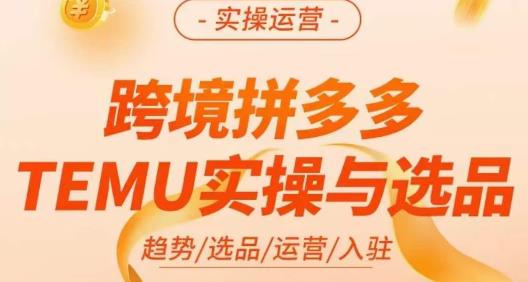 伍跃·跨境拼多多TEMU实操与选品，​趋势/选品/运营/入住（27节完整）-知乎者也