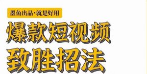 墨鱼日记·爆款短视频致胜招法,学会一招,瞬间起飞,卷王出征,寸草不生-知乎者也
