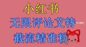 小红书无限评论艾特截流精准粉（软件+教程）-知乎者也