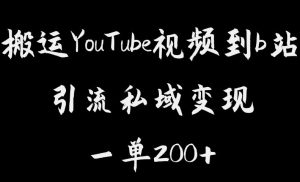 搬运YouTube视频到b站,引流私域一单利润200+,几乎0成本!【揭秘】-知乎者也