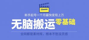 揭秘最新爆火无脑搬运故事桥段撸金项目,零基础可月入上万【全套详细玩法教程】-知乎者也