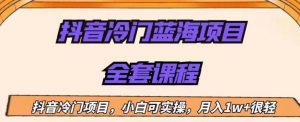 外面收费1288的抖音冷门蓝海项目,新手也可批量操作,月入1W+【揭秘】-知乎者也