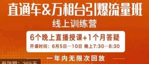 直通车&万相台引爆流量班，6天打通你开直通车·万相台的任督二脉-知乎者也