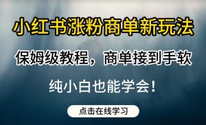 小红书涨粉商单新玩法,保姆级教程,商单接到手软,纯小白也能学会【揭秘】-知乎者也