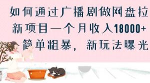 如何通过广播剧做网盘拉新项目一个月收入18000+，简单粗暴，新玩法曝光【揭秘】-知乎者也
