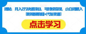 揭秘：月入2万快递项目，可持续变现，小白闭眼入【附视频教程+代发渠道】-知乎者也