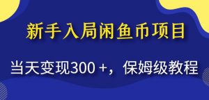 新手入局闲鱼币项目,当天变现300+,保姆级教程【揭秘】-知乎者也