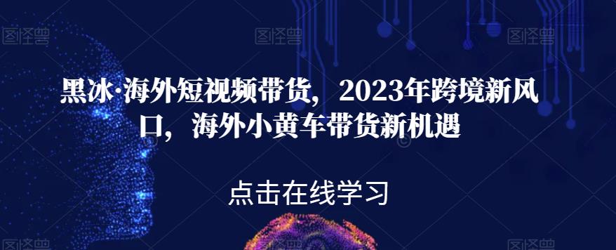黑冰·海外短视频带货，2023年跨境新风口，海外小黄车带货新机遇-知乎者也