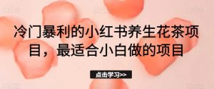 冷门暴利的小红书养生花茶项目,最适合小白做的项目【揭秘】-知乎者也
