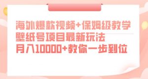 海外爆款视频+保姆级教学,壁纸号项目最新玩法,月入10000+教你一步到位【揭秘】-知乎者也