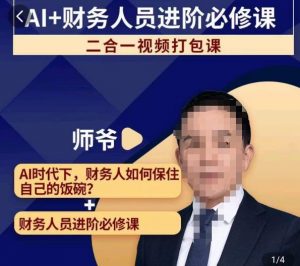 AI+财务人员进阶必修课二合一视频打包课,财务人员进阶必修课-知乎者也