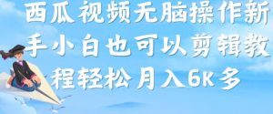 西瓜视频搞笑号，无脑操作新手小白也可月入6K-知乎者也
