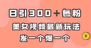 日引300＋男粉，美女视频最新玩法，发一个爆一个【揭秘】-知乎者也