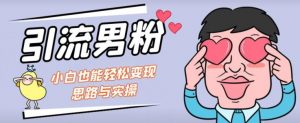 引流男粉+小白也能暴力变现的思路与实操【揭秘】-知乎者也