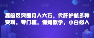 靠暗区突围月入六万，代肝护航多种变现，零门槛，保姆教学，小白必入【揭秘】-知乎者也