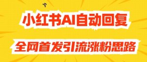 【原创开发】小红书AI自动回复，全网首发引流涨粉思路-知乎者也