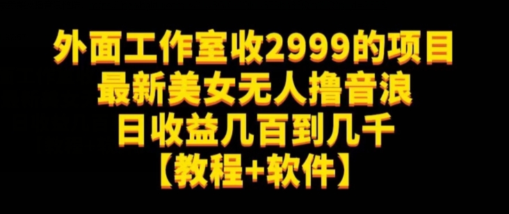 外面工作室收2999的项目最新美女无人撸音浪日收益几百到几千【教程+软件】(仅揭秘)-知乎者也