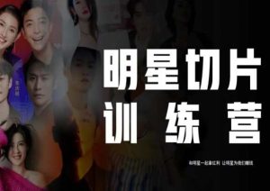 王子·明星切片线上训练营(2023),和明星一起拿红利,让明星为我们赚钱-知乎者也