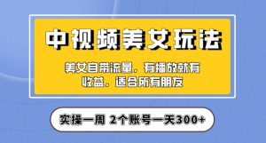 实操一天300+，中视频美女号项目拆解，保姆级教程助力你快速成单！【揭秘】-知乎者也