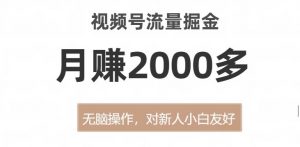 视频号流量掘金，无脑操作，对新人小白友好，月赚2000多【揭秘】-知乎者也
