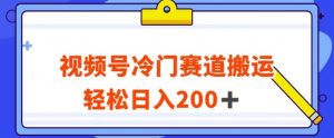 视频号最新冷门赛道搬运玩法,轻松日入200+【揭秘】-知乎者也