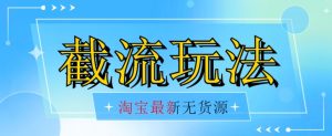 首发价值2980最新淘宝无货源不开车自然流超低成本截流玩法日入300+【揭秘】-知乎者也