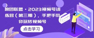 狼团联盟·2023视频号训练营(第三期),手把手带你玩转视频号-知乎者也