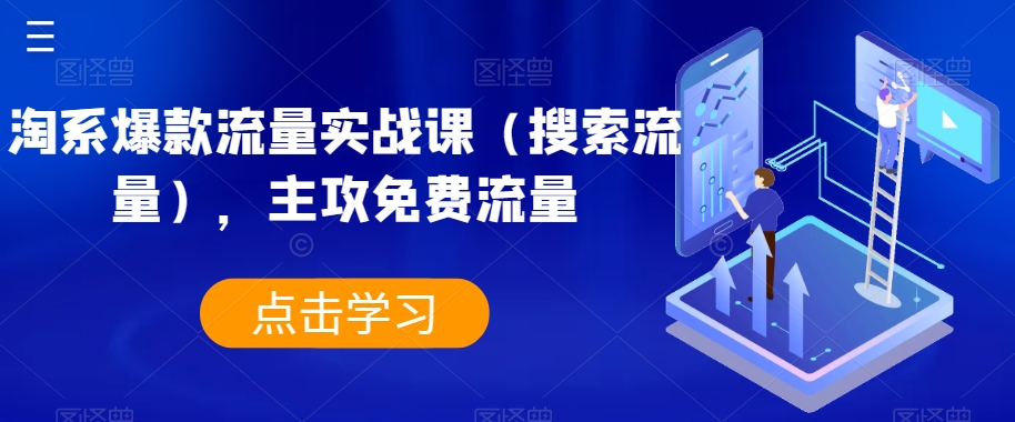 淘系爆款流量实战课（搜索流量），主攻免费流量-知乎者也