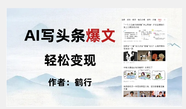 暴力拆解AI写头条爆文，轻松日入500+-知乎者也
