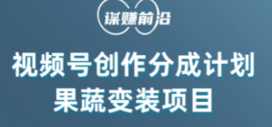视频号创作分成计划水果蔬菜变装玩法,借助AI变现-知乎者也