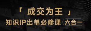 抖音知识IP直播登顶营(六合一),三倍流量提升秘诀,七步卖课实操演示,内容爆款必修指南-知乎者也