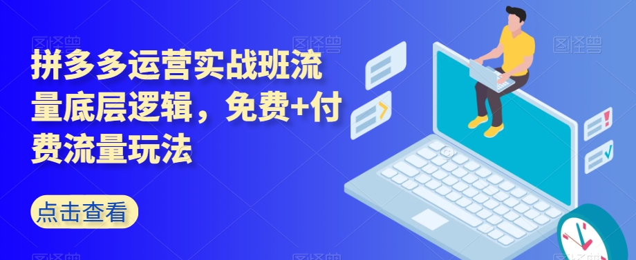 拼多多运营实战班流量底层逻辑,免费+付费流量玩法-知乎者也