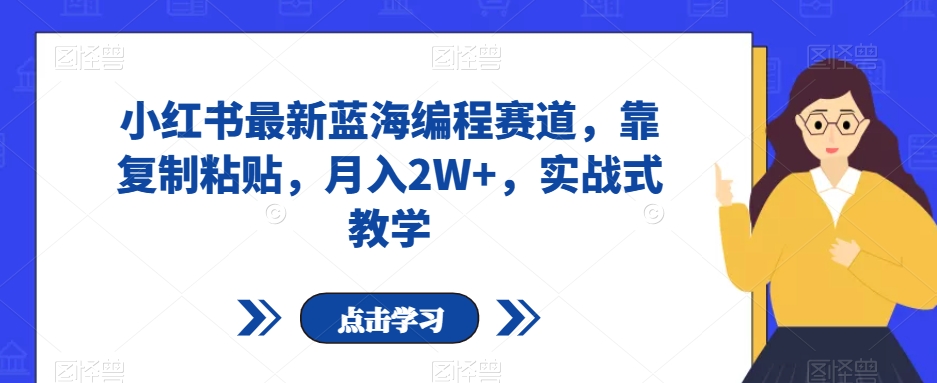 小红书最新蓝海编程赛道,靠复制粘贴,月入2W+,实战式教学【揭秘】-知乎者也