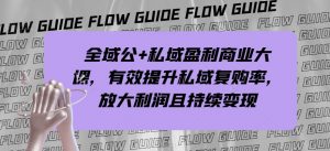全域公+私域盈利商业大课,有效提升私域复购率,放大利润且持续变现-知乎者也